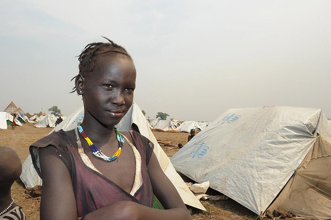 Ein südsudanesiches Mädchem im Flüchlingslager Lietchor in Gambella, im westlichen Äthopien. Foto: Christof Krackhardt/ACT/Diakonie Katastrophenhilfe