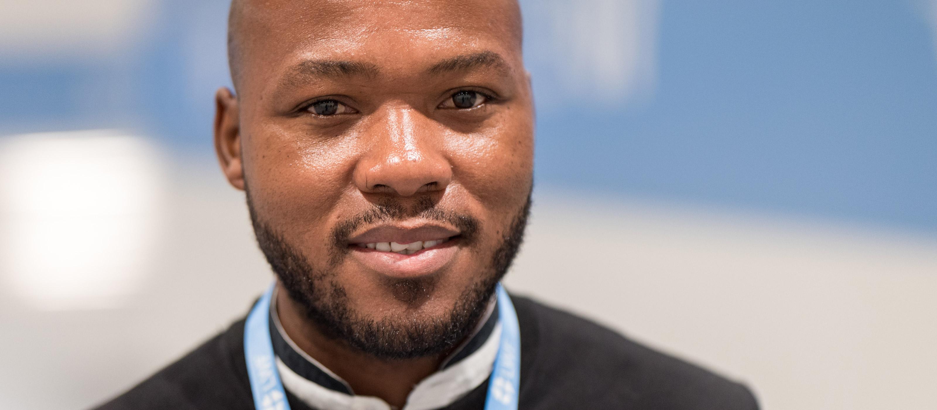 Khulekani Magwaza, LWB-Ratsmitglied und einer der Jugenddelegierten beim UN-Klimagipfel COP26. Foto: LWB/Albin Hillert