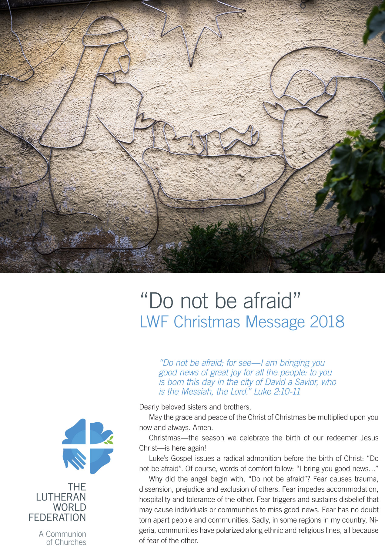 Christmas Message 2018