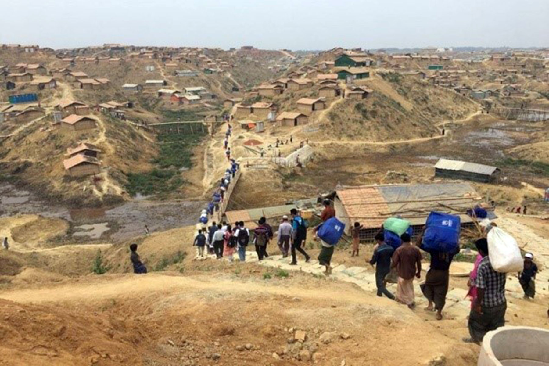 LWF has been planting trees in the Rohingya camp and nearby host communities since the beginning of its project work in 2019. Initially, the site was a forest, which was cleared in 2017 to accommodate the many refugees fleeing to Bangladesh. The deforestation caused landslides, extreme heat, and the depletion of water sources.