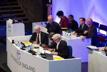 The Archbishop of Canterbury and officials at the Church of England General Synod. Picture By: Keith Blundy | CofE