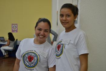ILFE youth members Freidys Velazquez (right) and Alejandra López. Photo: ILFE/Chelcea Macek
