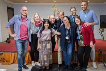 Young Lutherans gathered at the global consultation in Addis Ababa, Ethiopia, in October 2019 on the theme of 'We believe in the Holy Spirit: Global Perspectives on Lutheran Identities'. Photo: LWF/Albin Hillert