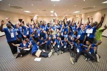 At the end of the May 2017 LWF Twelfth Assembly in Windhoek, Namibia, stewards and volunteers received diplomas as a token of gratitude from the LWF leadership. Photo: LWF/Albin Hillert