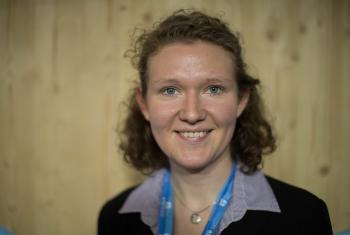 Helena Funk, Evangelical-Lutheran Church of Northern Germany, is one of ten young adults from the European and Asia region that form the COP23 delegation in Bonn, Germany. Photo: WCC/ Sean Hawkey