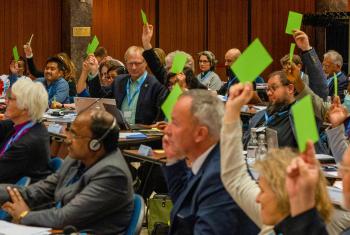 Council members voting. Photo: LWF/S. Gallay