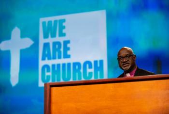 LWF President Archbishop Dr Panti Filibus Musa addressing the 2019 ELCA Churchwide Assembly: All Photos: Will Nunnally/ELCA 