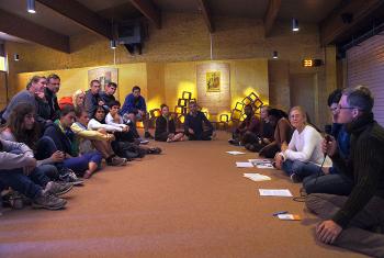 The LWF Young Reformers Steering Group members participated in the 2014 meeting of the ecumenical community of Taizé in France. Photo: LWF/ C. Kästner