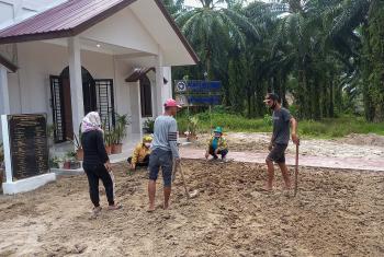 Transforming 500 square meters of dry land into fertile land: the Lutheran City Forest at the Luther Study Centre of KN-LWF in Pematang Siantar, Indonesia. Photo: KN-LWF