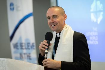 LWF Program Executive for Identity, Communion and Formation, Rev. Dr Chad Rimmer at the October 2019 Addis Consultation. Photos: LWF/A. Hillert