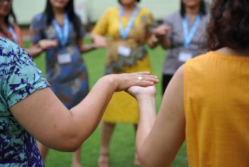 Women gather during LWF’s Asia Pre-Assembly in Bangkok, Thailand, in August 2016. Photo: LWF/A. Danielsson