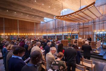 The Lund Cross is a symbol of this milestone in ecumenial relations. It will be accessible to visitors and pilgrims in the chapel of the Ecumenical Center. Photo: LWF/S. Gallay