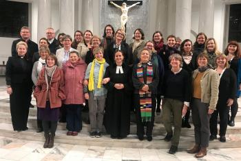 Women leaders from Eastern, Central and Western Europe participated in a Worship Service at Warsaw’s Holy Trinity Lutheran church during a regional consultation on ‘Faith, Gender Justice and Women’s Human Rights’. Photo: LWF/Agnieszka Godfrejów-Tarnagórska