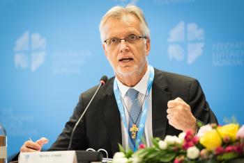 “We know that this year is crucial. The world must use the momentum for climate action,” said LWF General Secretary Junge. Photo: LWF/Albin Hillert.