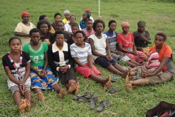 Young women in Rwamwanja settlement were one of the focal groups in the consultations. Photo: LWF/ S. Oftadeh
