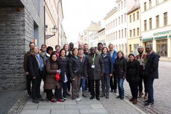 Participants of the 19th International Seminar for pastors during an excursion in Wittenberg, Germany. Photo: LWF/A. Weyermüller