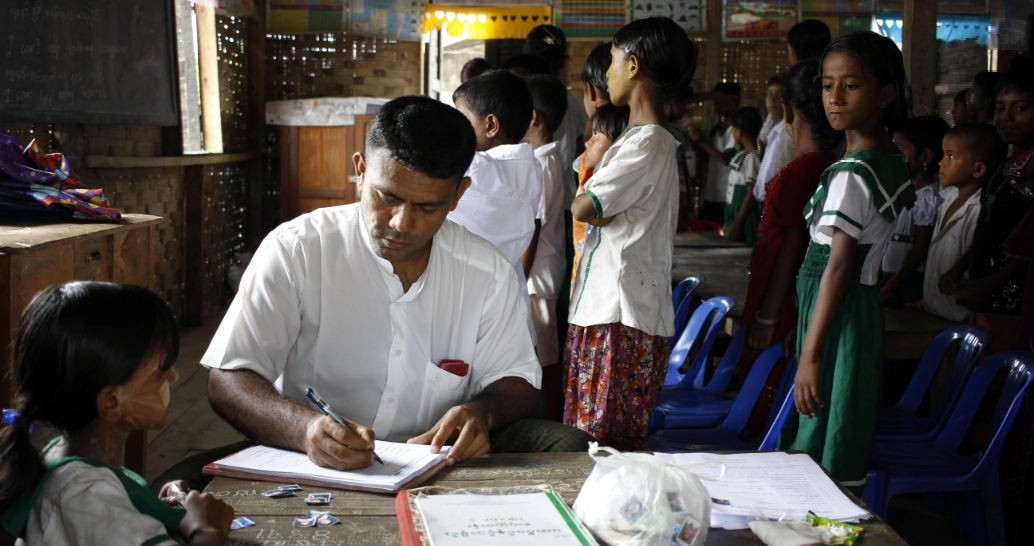 Bessere Bildung für die Bewohner des Lagers Ohn Taw Gyi, Myanmar. Foto: LWB Myanmar/Isaac Kyaw Htun Hla