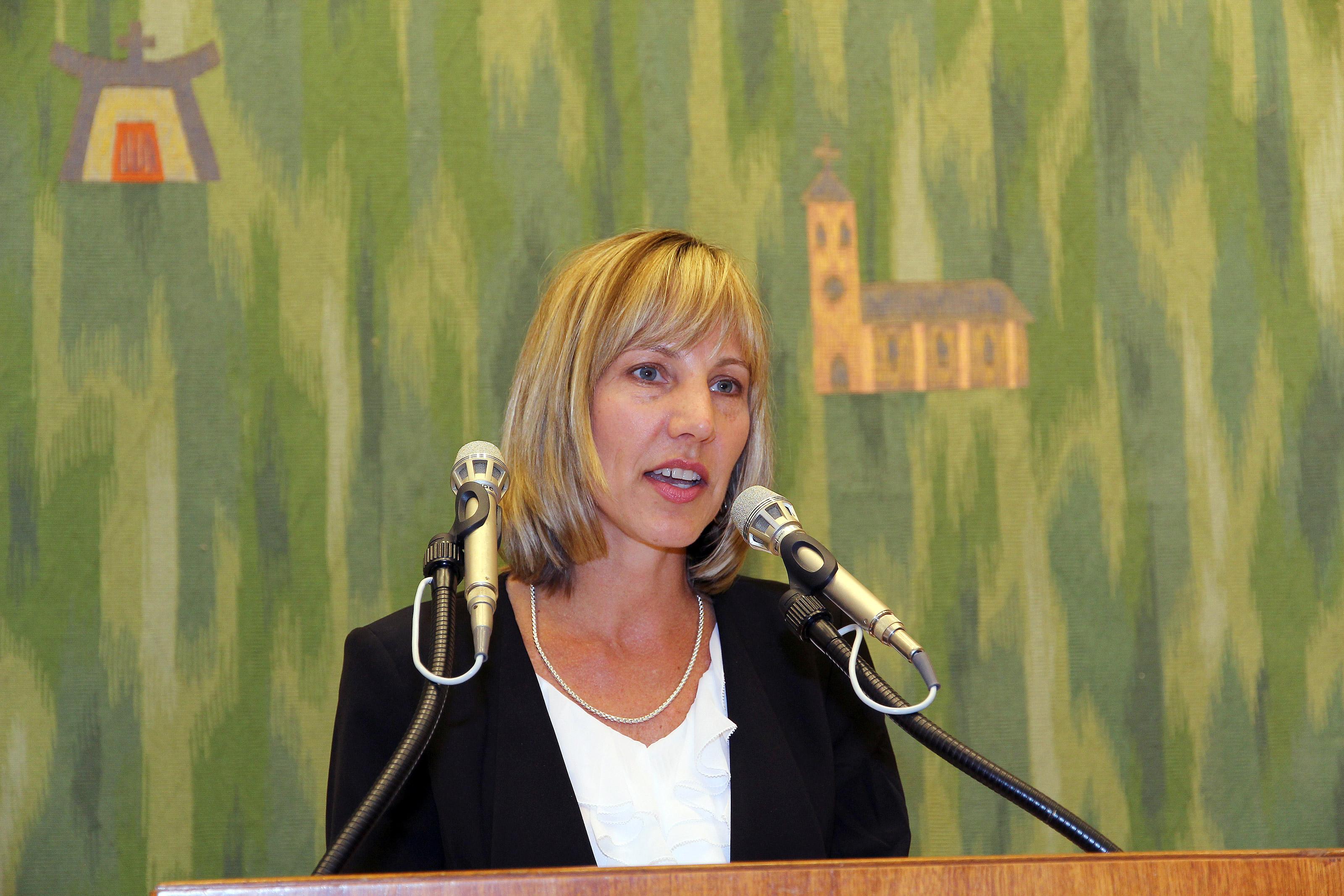 Die Vorsitzende des Finanzausschusses Christina Jackson-Skelton. © LWB/M. Haas