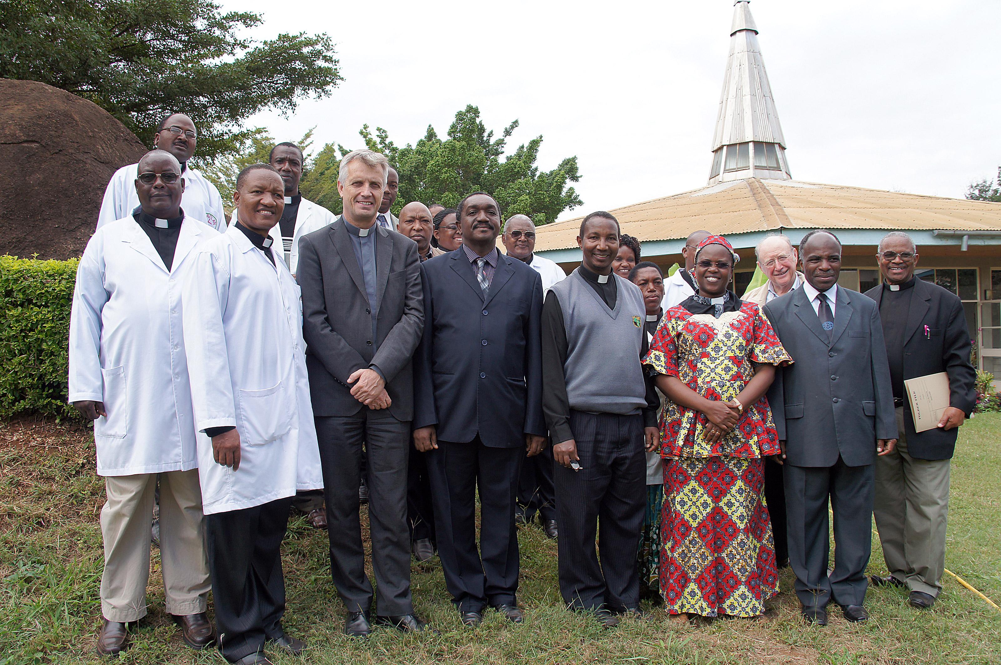 The LWF delegation meets with KCMC staff in Moshi. Â© LWF/H. Martinussen