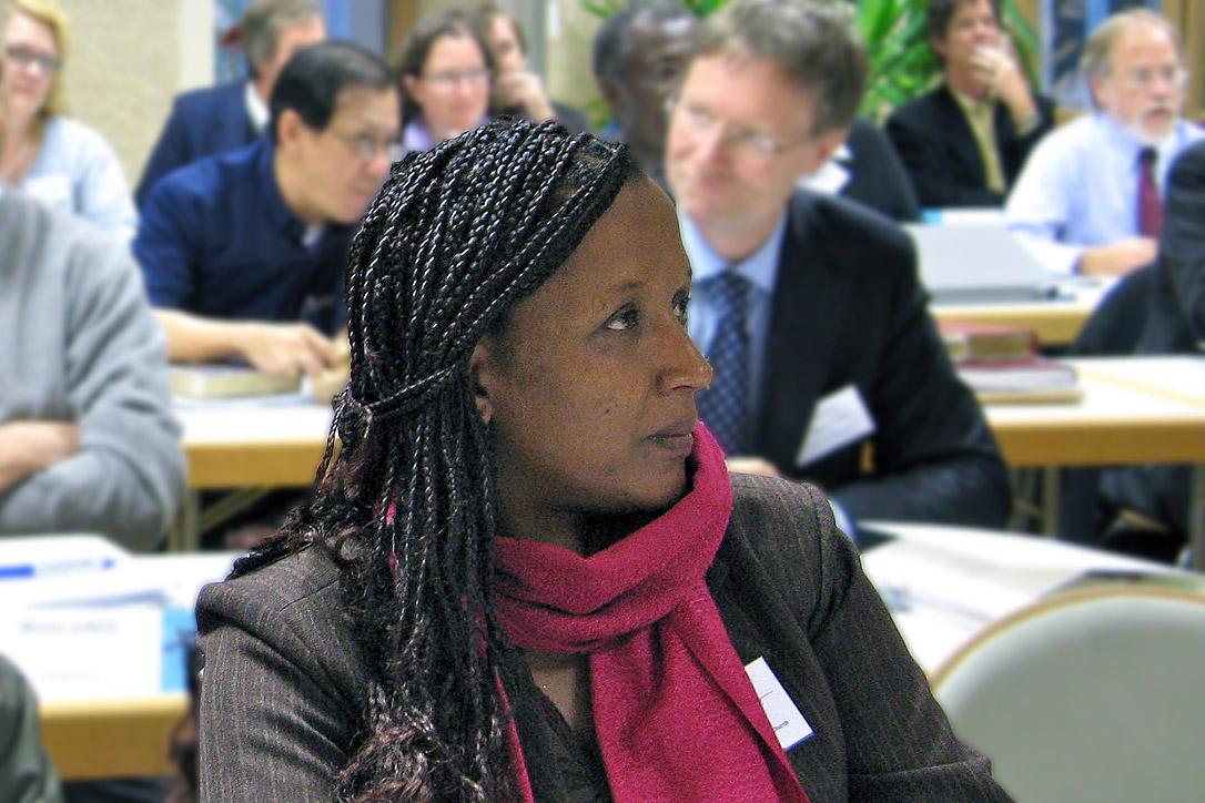 Ebise Dibisa Ayana at the LWF global consultation on theological education and formation in Wittenberg, Germany 2012. Photo: LWF/Anli Serfontein