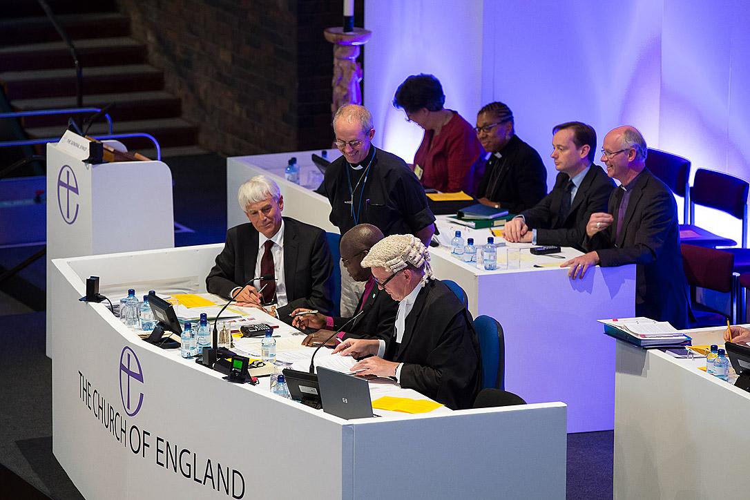 The Archbishop of Canterbury and officials at the Church of England General Synod. Picture By: Keith Blundy | CofE