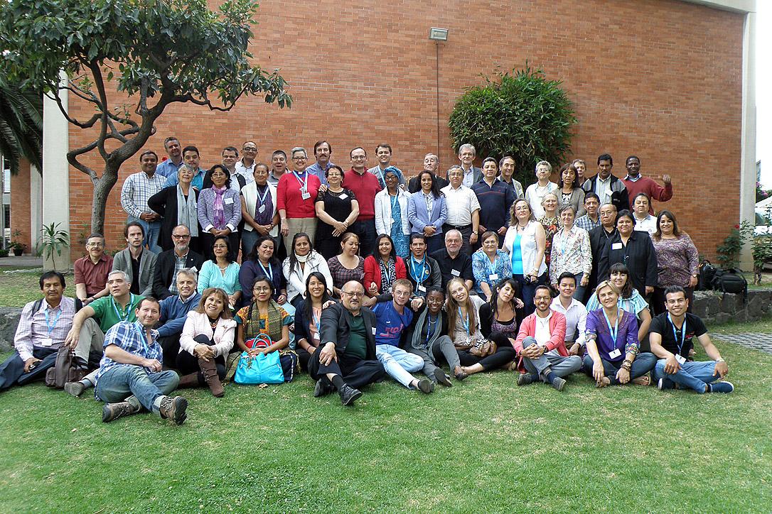 Lutheran leaders from Latin America and the Caribbean at the Mexico City leadership conference. Photo: Adriana CastaÃ±eda