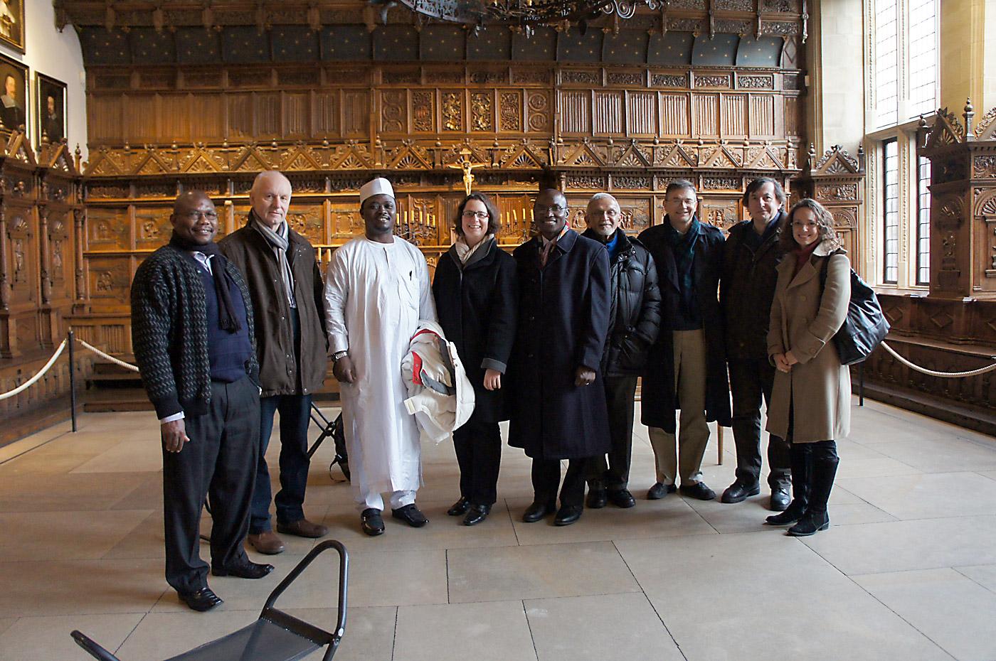 Participants of the Christian-Muslim consultation on public space in the âPeace Hallâ in MÃ¼nster, Germany, where the Peace of Westphalia treaties were signed after the Thirty Years War in Europe. Photo: Marion von Hagen