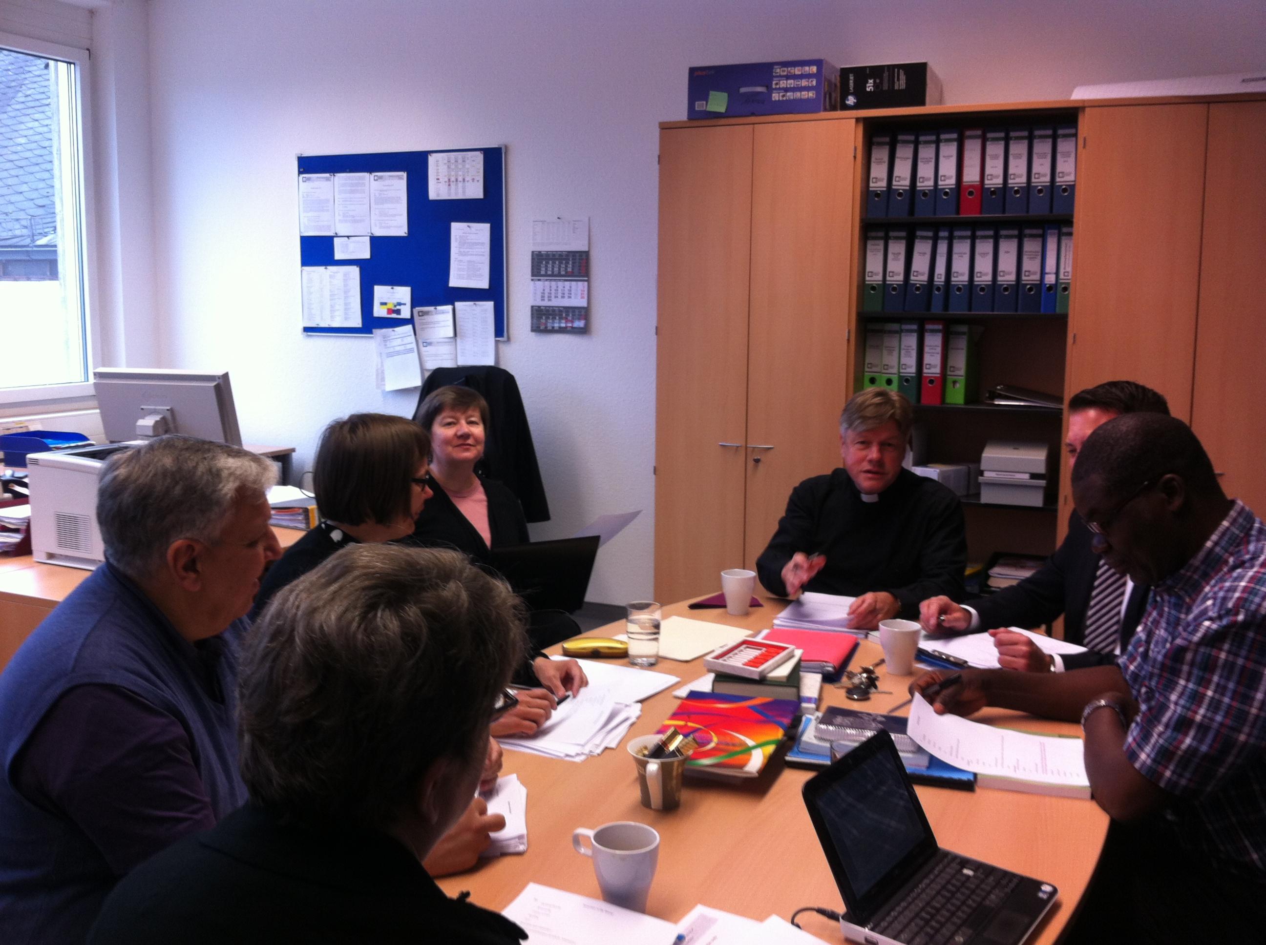 Members of the LWF-PCPCU liturgical working group at their first meeting in Würzburg, Germany. LWF/A. Burghardt
