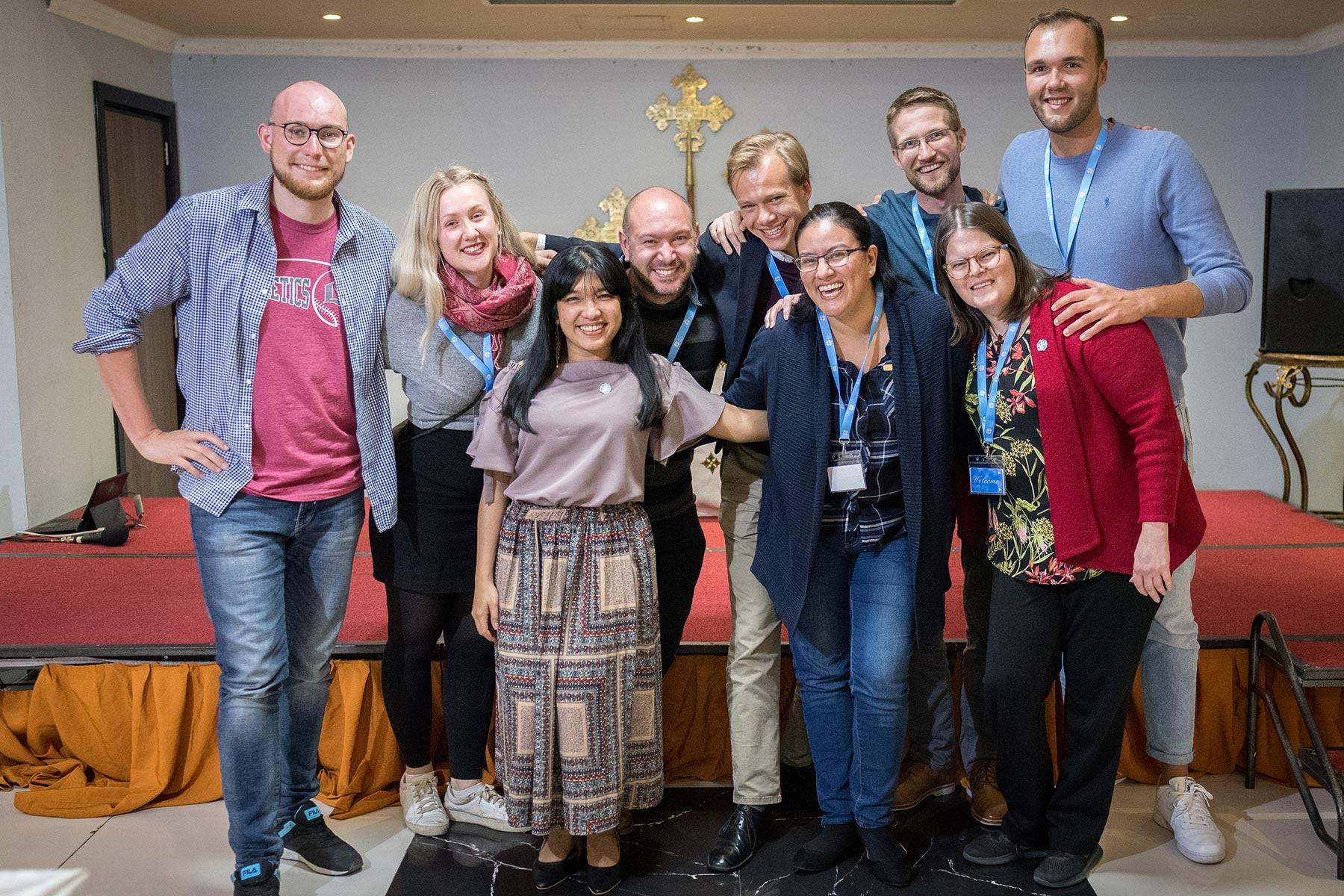 Young Lutherans gathered at the global consultation in Addis Ababa, Ethiopia, in October 2019 on the theme of 'We believe in the Holy Spirit: Global Perspectives on Lutheran Identities'. Photo: LWF/Albin Hillert
