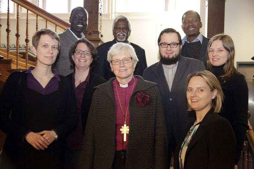 LWF member church representatives and staff at the first meeting of the LWF study group on Lutheran engagement in public space, in Stuttgart, Germany, February 2015. Photo: Dr Thilo Fitzner