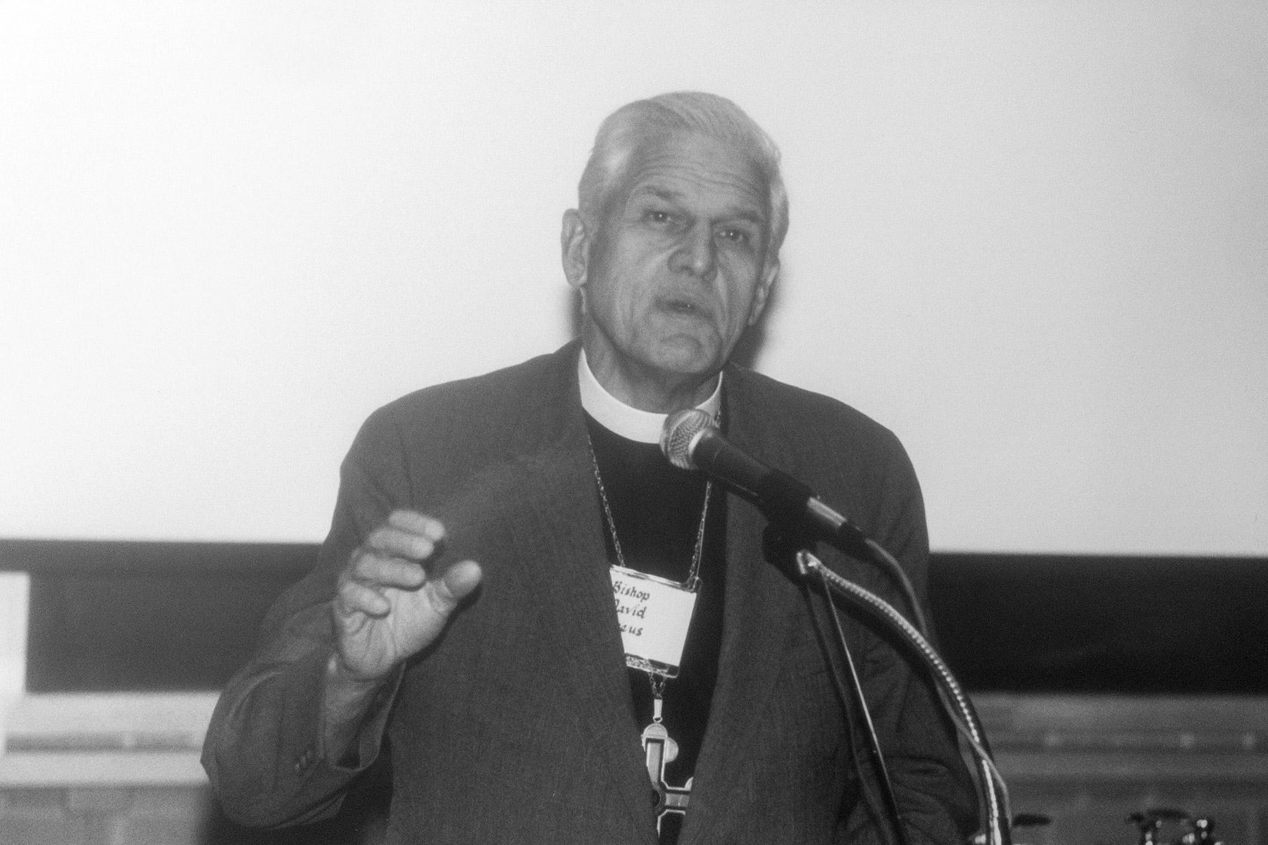 Bishop Dr David W. Preus, Vice-President of the LWF, February 1987. Photo: LWF/Emily Demuth