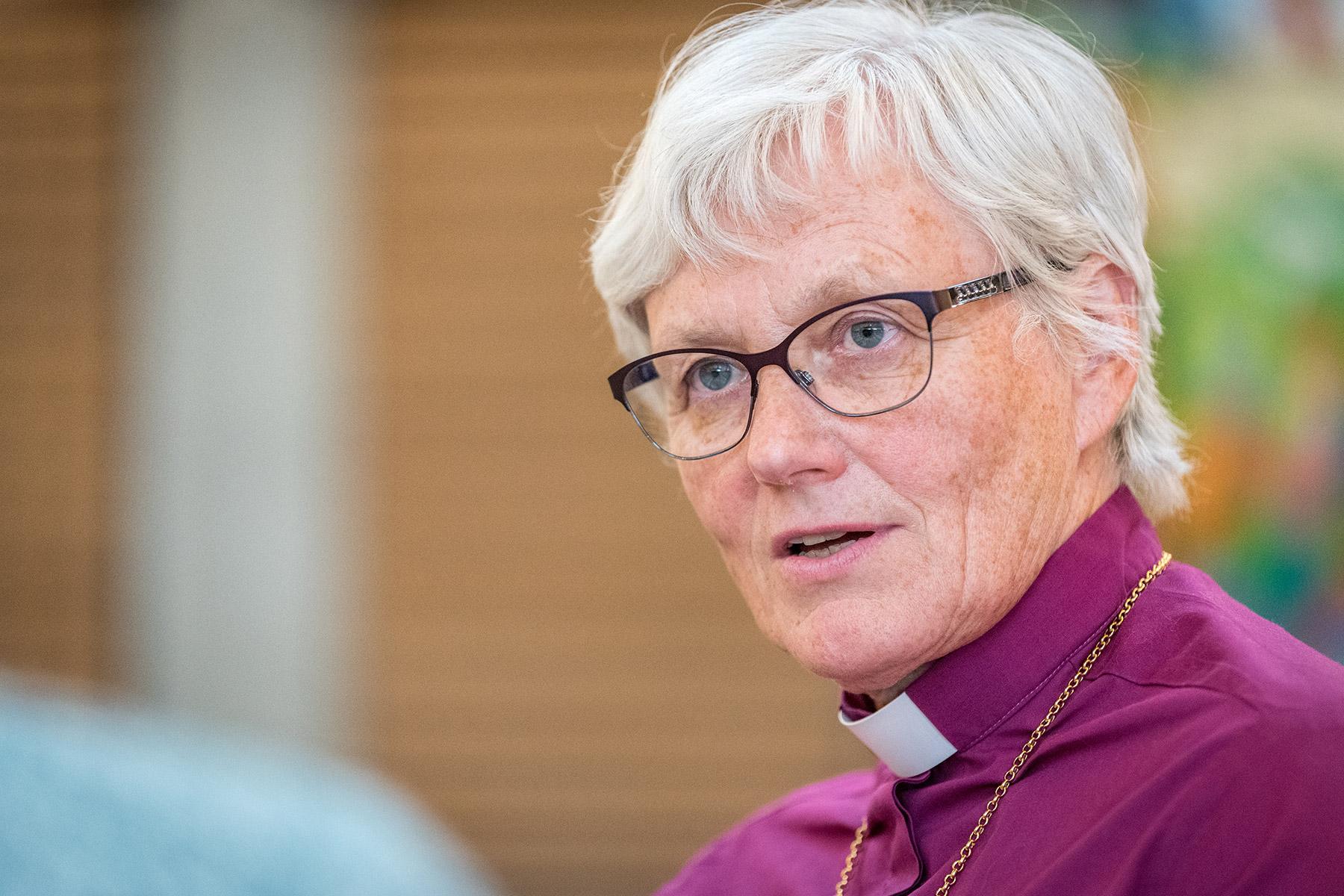 Rev. Dr Antje JackelÃ©n, Archbishop of the Church of Sweden and LWF Vice-President for the Nordic region. Photo: LWF/A.Hillert