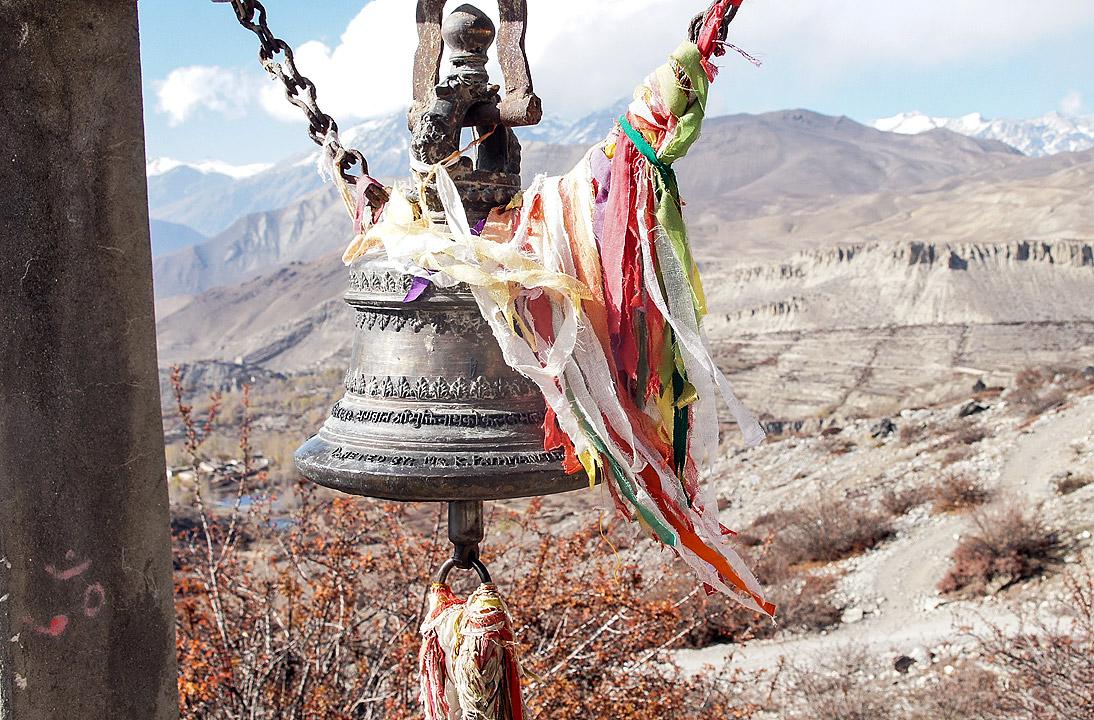 Prayer bell at Muktinath temple. Photo: LWF/C.KÃ¤stner