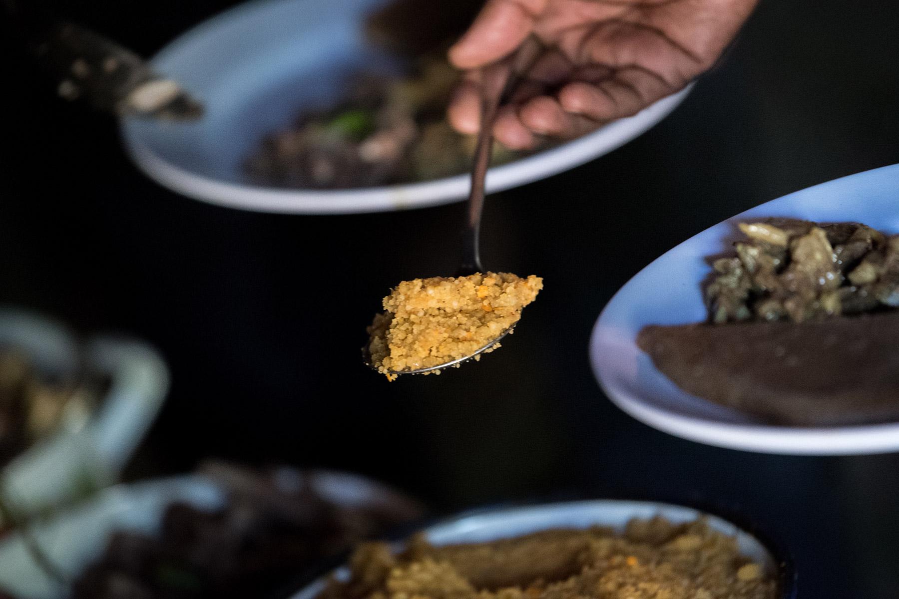 A traditional meal is served in Hadiya, south central Ethiopia. Photo: Albin Hillert/LWF