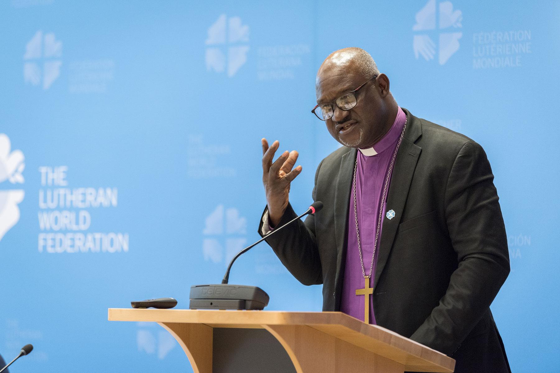 LWF President Archbishop Dr Panti Filibus Musa. Photo: LWF/Albin Hillert