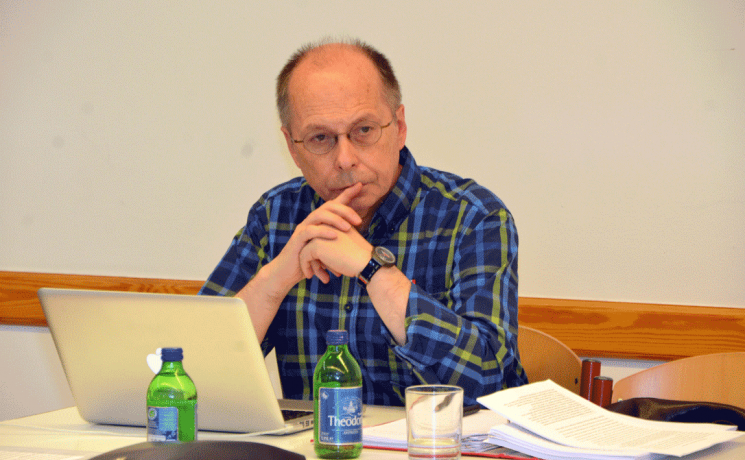 Prof. Theodor Dieter bei den Konsultationsgesprächen in Budapest. Foto: Zsuzsanna Horváth-Bolla