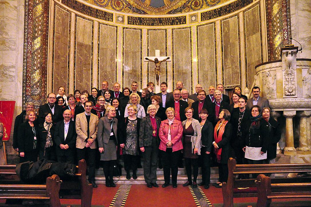 TeilnehmerInnen der Europäischen Kirchenleitungskonsultation 2014 in Rom, die von der Evangelisch-Lutherischen Kirche in Italien ausgerichtet wurde. Foto: Gerhard Frey-Reininghaus