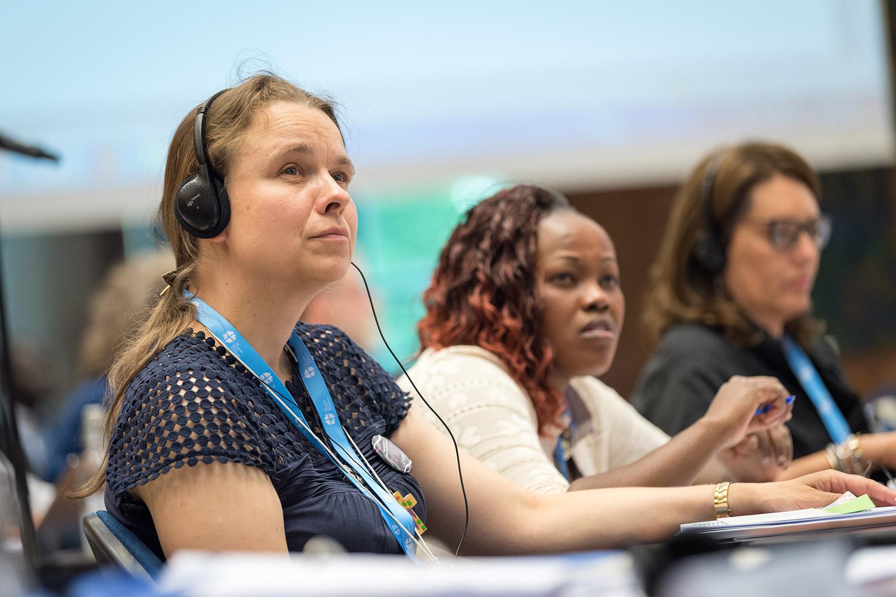The 2018 LWF Women Pre-Council meeting took place in Geneva the day before the Council started. Council member, Bettina Westfeld. Photo: Albin Hillert/LWF