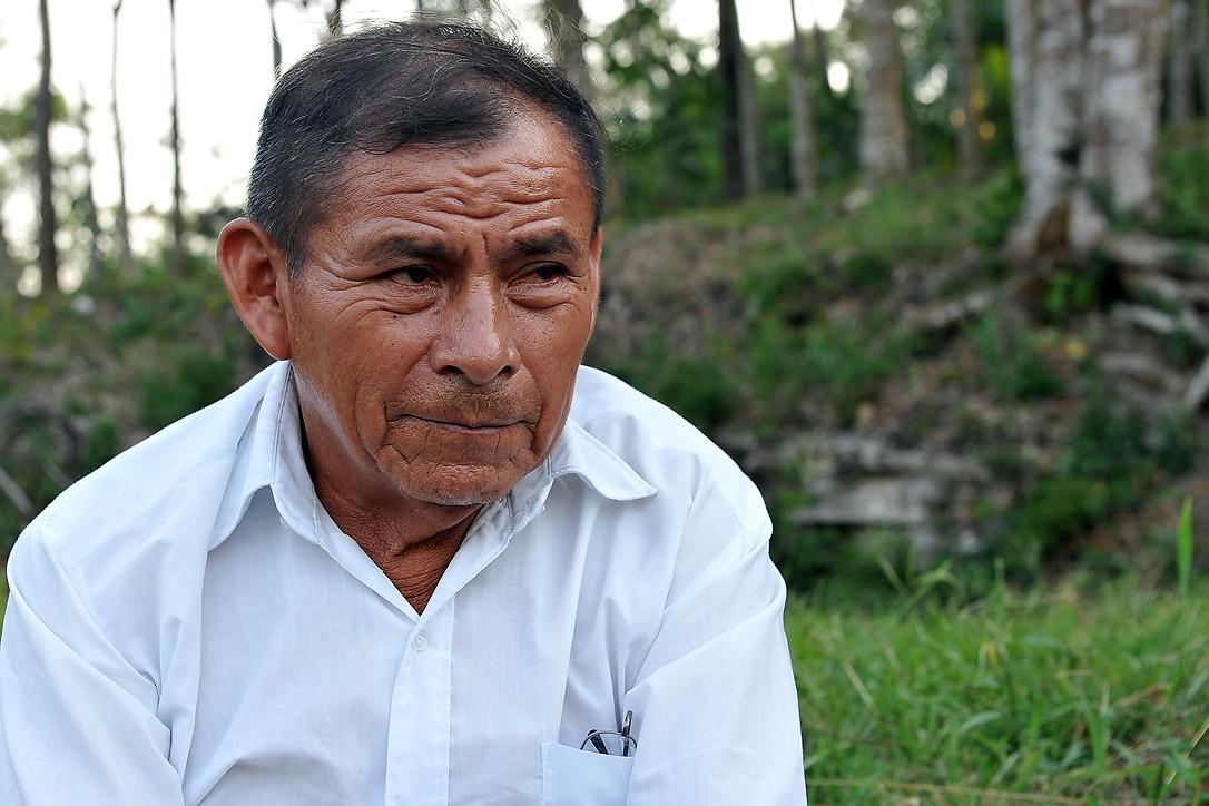Don Francisco Siguic kämpft um seine Landrechte in Guatemala. Foto: LWF/C. Kästner