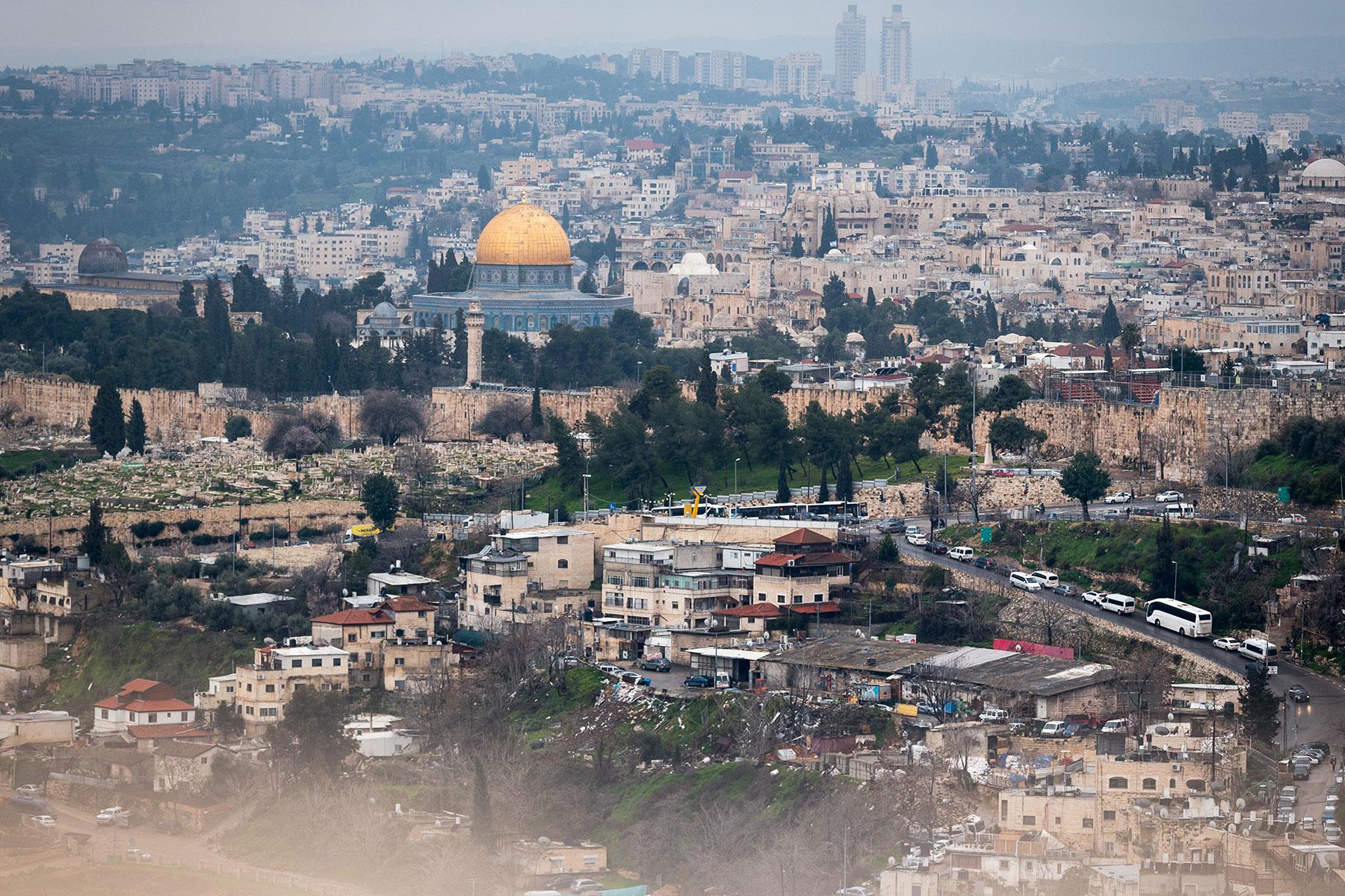 Blick vom Ölberg auf die Jerusalemer Altstadt. Foto: LWB/Albin Hillert