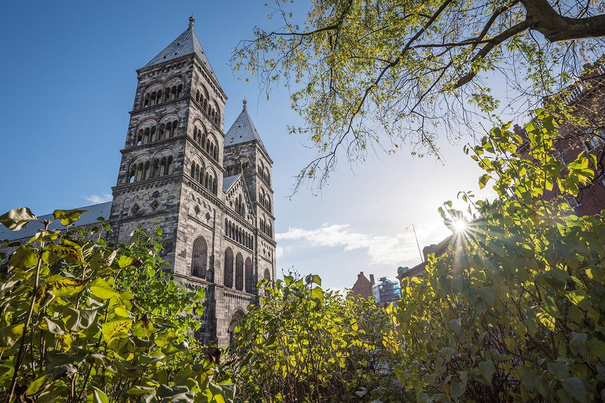 Lund Cathedral, the 12th century cathedral owned by the Church of Sweden, founded in 1080 and consecrated in the 12th century. Photo: Albin Hillert/Church of Sweden