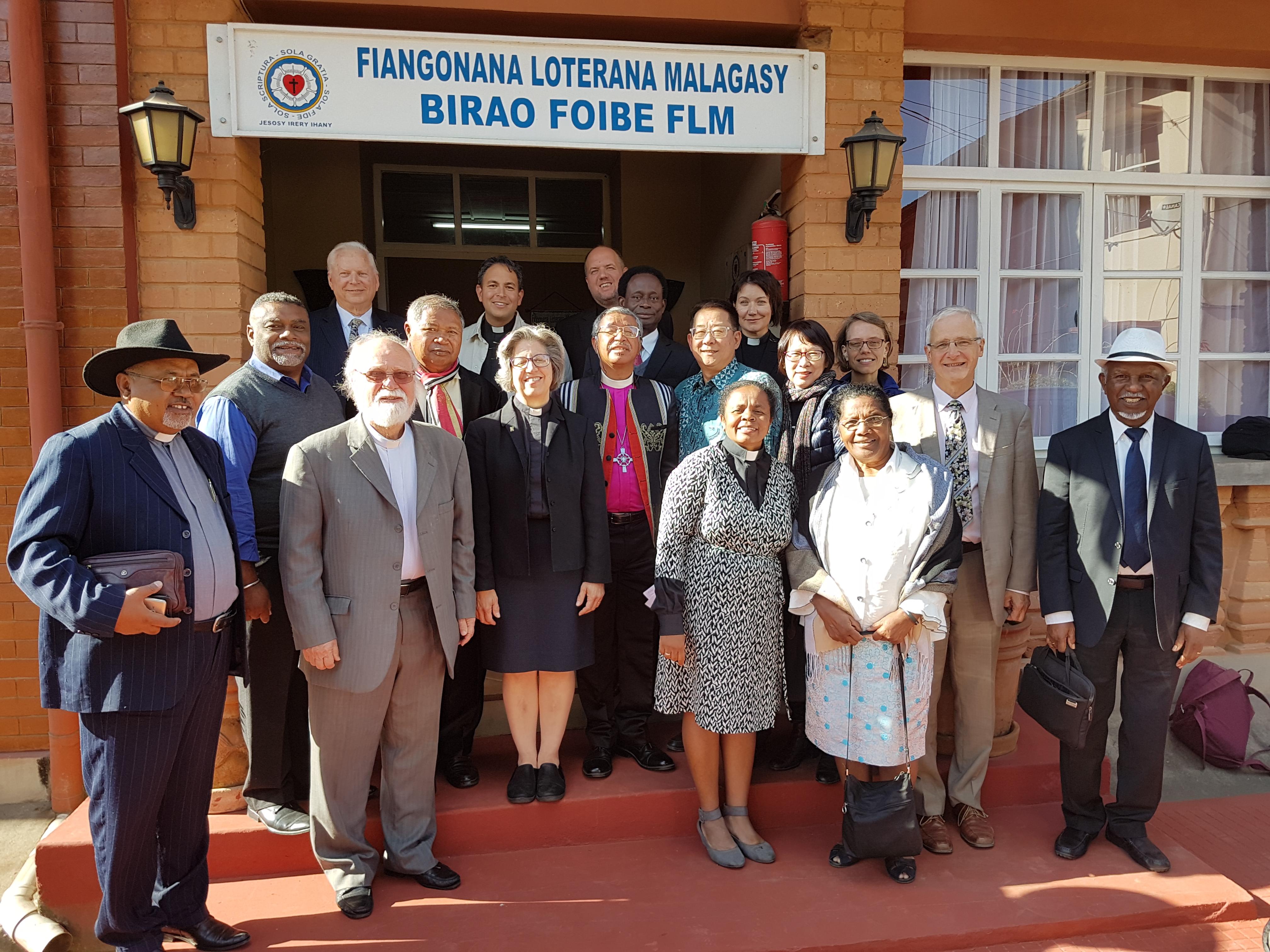 Participants in the 2019 meeting of the Lutheran-Pentecostal Dialogue in Antananarivo, Madagascar. Photo: MLC 