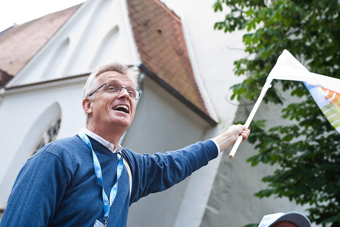 LWF General Secretary Rev. Dr Martin Junge takes part in the LWF Wittenberg Pilgrimage, June 2016. He says the Lutheran â Catholic commemoration of the Reformation anniversary offers a beautiful opportunity to express the common hope we all have in Christ. Photo: LWF/Marko Schoeneberg