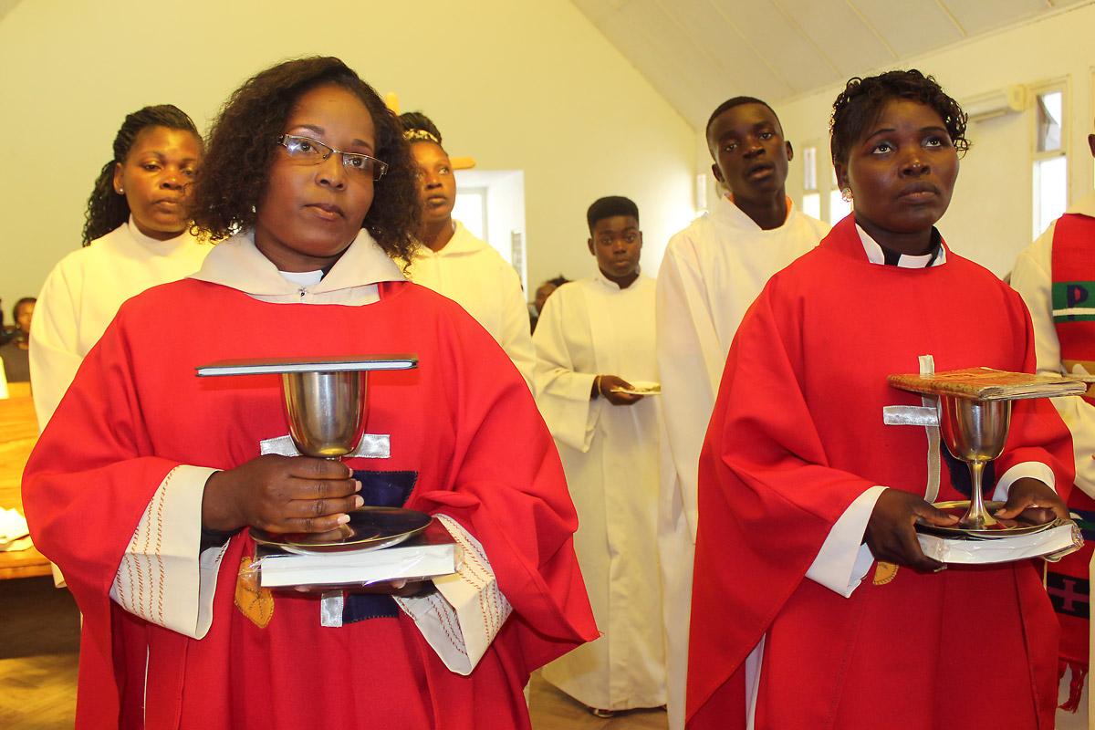 Rev. Zelda Cristina Cossa (left) and Rev. Rosa Minoria Rafael, the second group of women to be ordained in the Evangelical Lutheran Church in Mozambique, ready to âshare the Word, baptize and administer the sacraments to Godâs people.â Photo: Salvador HilÃ¡rio Chame