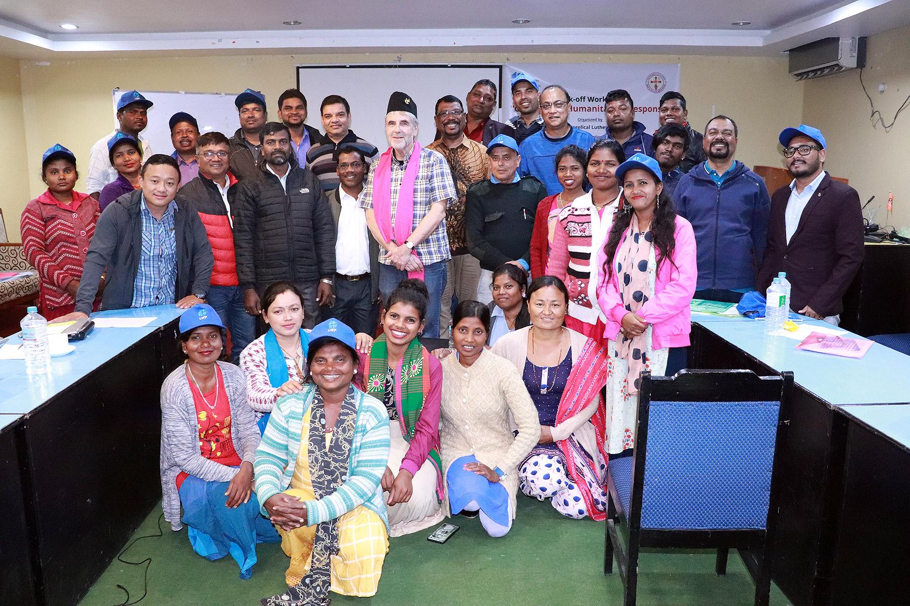 Teilnehmende eines Workshops in Nepal im Dezember 2019 entwickeln Ideen, wie das Pilotprojekt „Kirchen und Katastrophen“ in den beiden Zielgemeinschaften durchgeführt werden kann. Foto: LWF/NELC