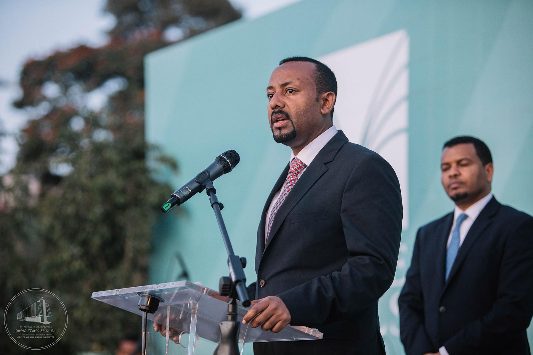 PM Abiy Ahmed at an inauguration event in Addis Ababa. Photo: Office of the Prime Minister â Ethiopia