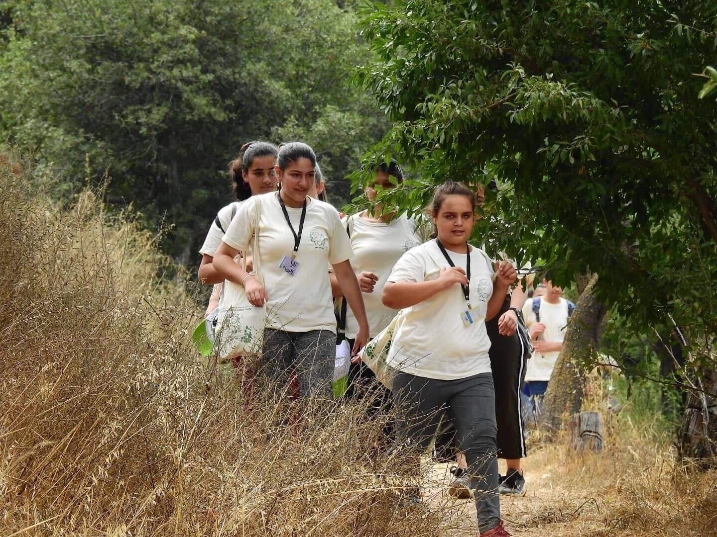 Students from schools in the West Bank take part in the August 2019 training workshop on environmental leadership. Photo: Adrainne Gray