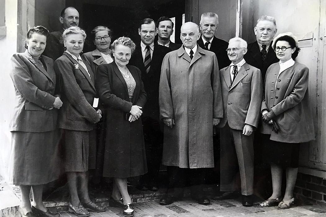 Elected deacons and officers at Augustdorf in the British zone, west Germany. Photo: LWF Archives
