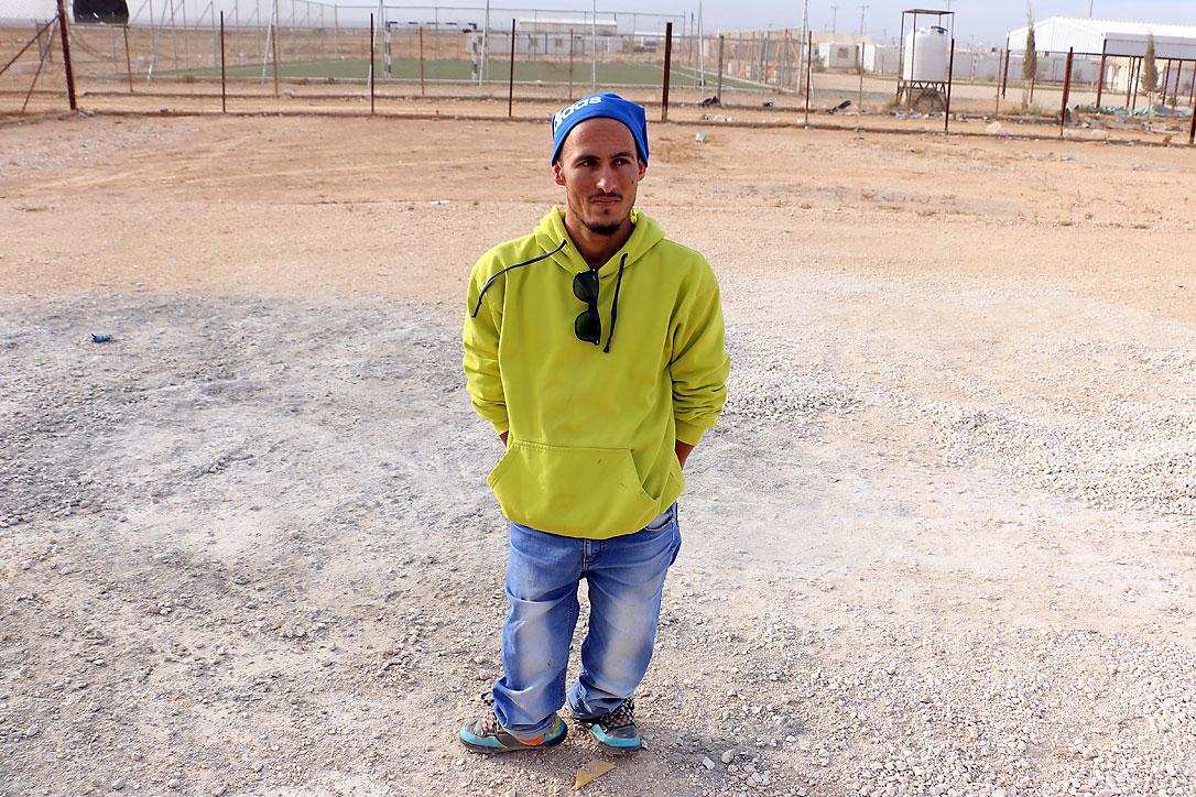 Ahmed Bahar lebt seit vier Jahren im Za'atari-Flüchtlingscamp. Foto: LWB Jordan/N. Boase