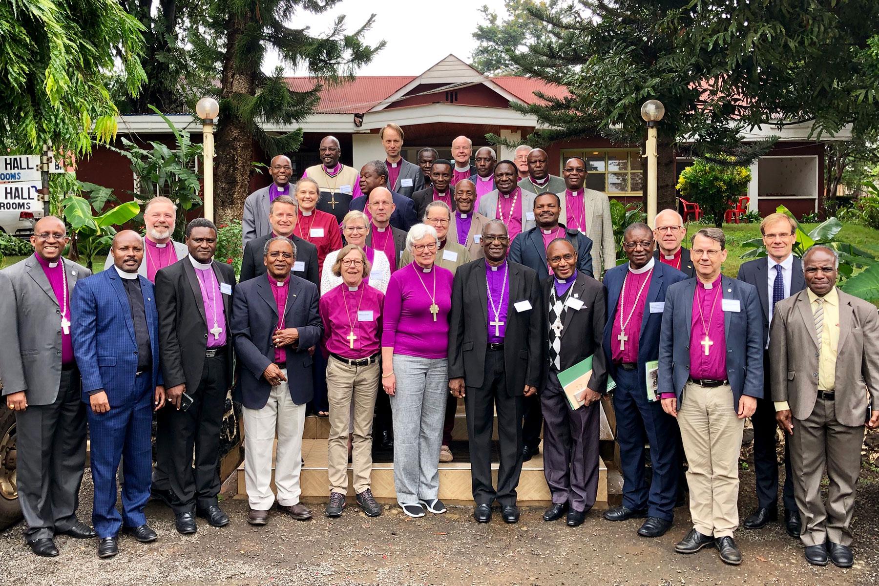 Bishops of the Evangelical Lutheran Church of Tanzania and the Church of Sweden during their joint retreat in Moshi, Tanzania Photo: LWF
